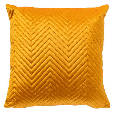 DUKE - Kussenhoes 40x40 cm - subtiel geometrisch patroon - Golden Glow - geel product