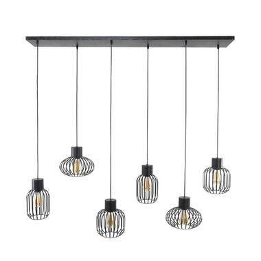 Hanglamp - Mix Metal Charcoal - 6-Lichts - 150x145x28cm product