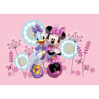 Disney poster - Minnie Mouse & Katrien Duck - roze - 160 x 110 cm product