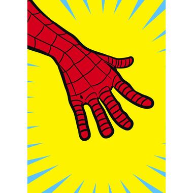 Komar poster - spider man - geel en rood - 30 cm x 40 cm - 612849 product