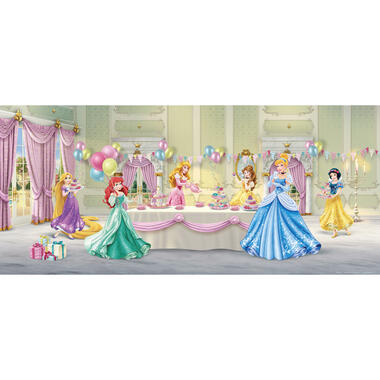 Disney poster - prinsessen - groen, roze en geel - 202 x 90 cm product