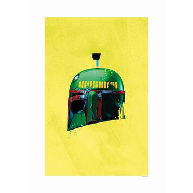 Komar affiche - Star Wars Classic Helmets Boba Fett - jaune et vert product