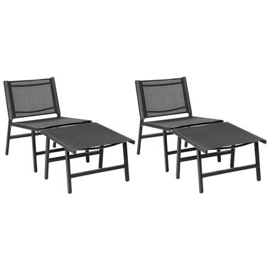 Lot de 2 chaises de jardin MARCEDDI Métal Noir product