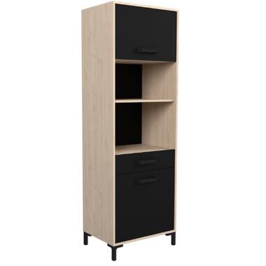 Parisot Buffetkast Felicity 60cm, 2 deuren - eikdecor/zwart product