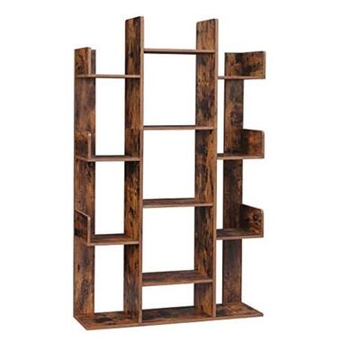 Vasagle Boekenkast in de vorm van een boom 13 Planken, 86x25x140cm, Rustiek product