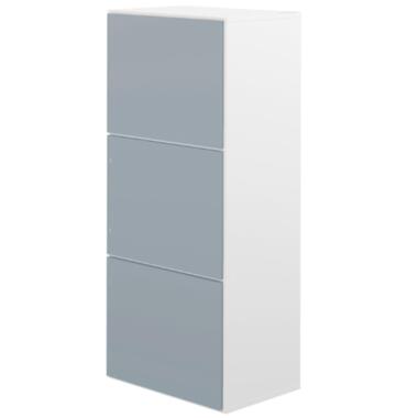 Symbiosis Schoenenkast Baylinn 3 draaideuren en 5 legplanken-celadon grijs/wit product