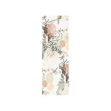 Sanders & Sanders poster - bloemen - roze, groen en geel - 0,9 x 2,7 m product