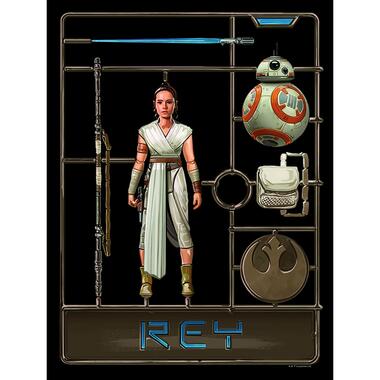 Sanders & Sanders poster - Star Wars Toy Rey - bruin - 30 x 40 cm product