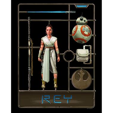 Sanders & Sanders poster - Star Wars Toy Rey - bruin - 40 x 50 cm product