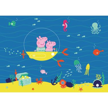 Sanders & Sanders poster - Peppa Pig - blauw en geel - 1.1 x 1.55 m product