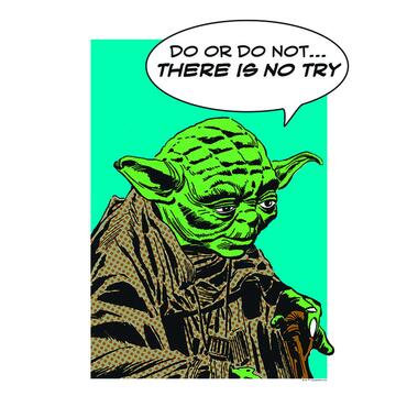 Sanders & Sanders poster - Star Wars Classic Comic Quote Yoda - multicolor product