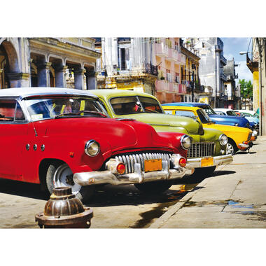 Sanders & Sanders affiche - voitures anciennes vintage - rouge, vert et jaune product