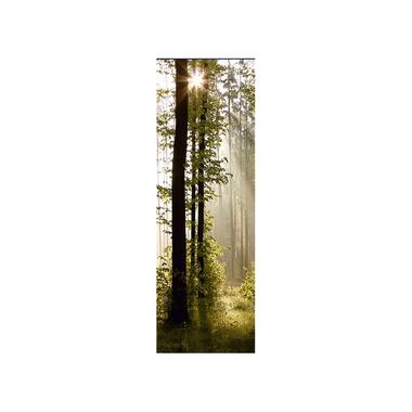 Sanders & Sanders poster - bosrijk landschap - groen en zwart - 0,9 x 2,7 m product