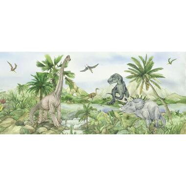 Sanders & Sanders poster - dinosaurussen - groen - 0.75 x 1.7 m product