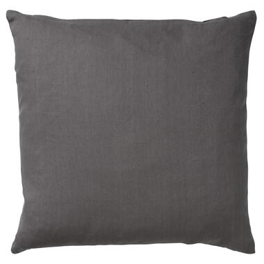 JAMES - Sierkussen 45x45 cm - duurzaam katoen – effen kleur - Charcoal Gray - an product