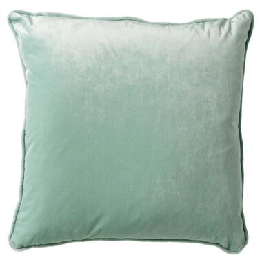 FINN - Kussenhoes 45x45 cm - velvet - effen kleur - Jadeite - lichtgroen product