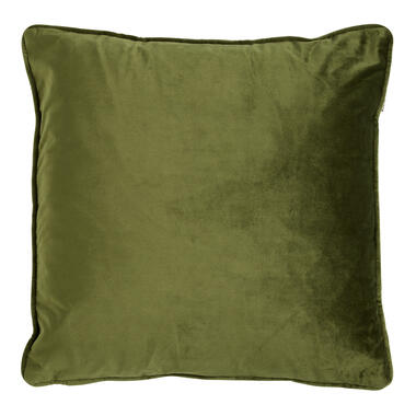 FINN - Kussenhoes 45x45 cm - velvet - effen kleur - Chive - groen product