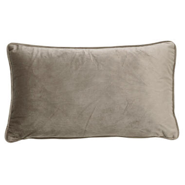 FINN - Kussenhoes 30x50 cm - velvet - lendekussen - Driftwood - taupe product