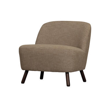WOOOD Fauteuil Roan - Polyester - Bruin/Beige - 72x71x79 product