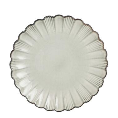 Mica Decorations Corfu Dinerbord - H2,5 x Ø26,5 cm - Keramiek - Grijs product