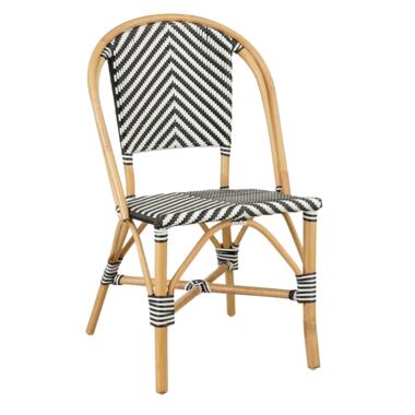 Mica Decorations Mandox Chaise de bistrot de jardin - Noir, blanc product