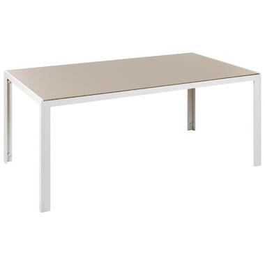 CATANIA - Tuintafel - Beige - 160 x 90 cm - Veiligheidsglas product