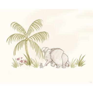 Disney poster - Dombo de vliegende olifant - beige en groen - 40 cm x 50 cm product