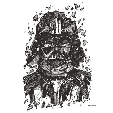 Disney poster - Star Wars Darth Vader - zwart wit - 40 x 50 cm product