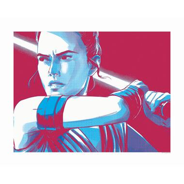 Komar poster - Star Wars Faces Rey - rood en blauw - 50 x 40 cm product