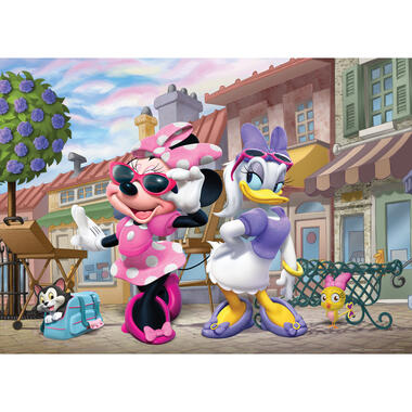 Disney poster - Minnie Mouse & Katrien Duck - roze, paars en geel product