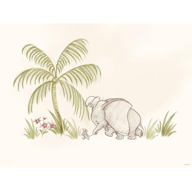 Disney poster - Dombo de vliegende olifant - beige en groen - 30 cm x 40 cm product