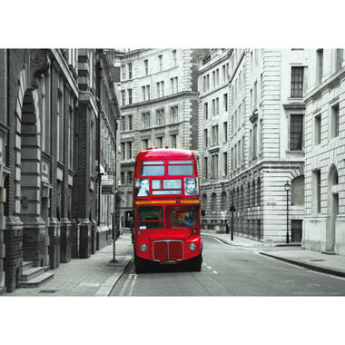 Sanders & Sanders poster - Londen - grijs en rood - 160 x 110 cm product