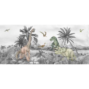 Sanders & Sanders poster - dinosaurussen - grijs - 0.75 x 1.7 m product
