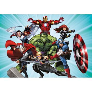 Sanders & Sanders poster - The Avengers - blauw, groen en rood - 1,6 x 1,1 m product