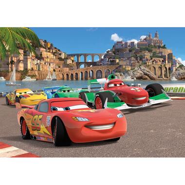 Disney poster papier - Cars - rood, blauw en groen - 2,52 x 1,82 m product