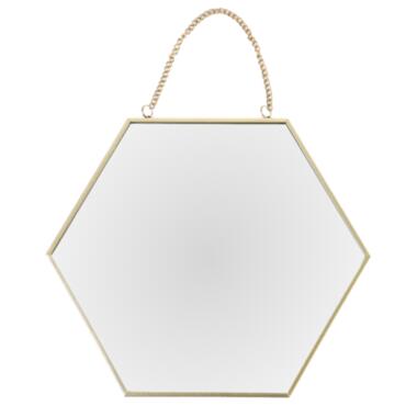 Orange85 Miroir nid d'abeille or avec chaîne Miroir mural Accessoires product