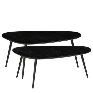 Mica Decorations Jailey Table d'appoint - Lot de 2 - Noir product