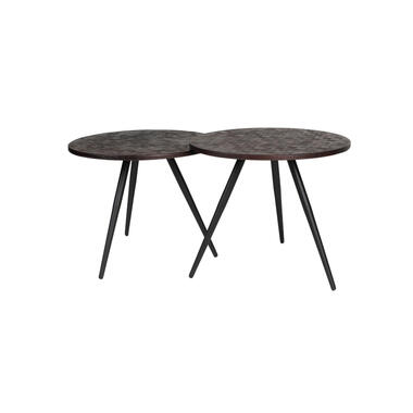 Ensemble de tables basses Brianna - Bois - Marron product