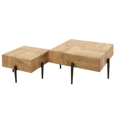 Ensemble de table basse Stanley - Bois - Marron product