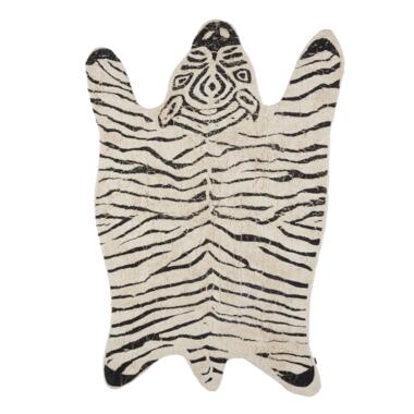 In The Mood Collection Kleed Zebra - L180 x B120 cm - Zwart, Wit product