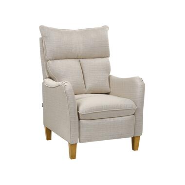 Fauteuil inclinable en tissu beige ROYSTON product