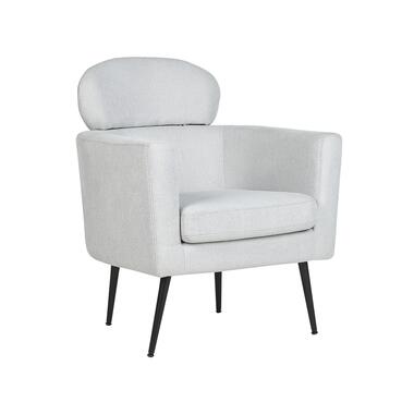 SOBY - Fauteuil - Lichtgrijs - Polyester product