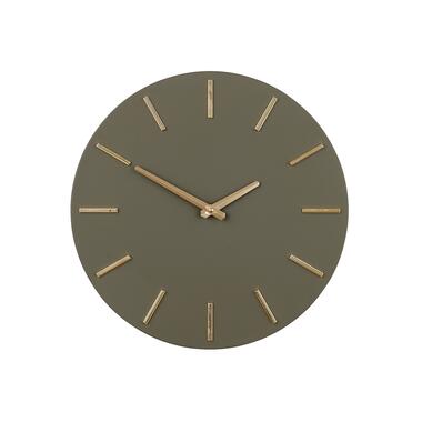 Mica Decorations Brixen Horloge murale - Ø35,5 cm - Vert foncé product