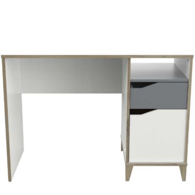 Bureau Gerry-gris clair/blanc mat/chêne Kronberg product