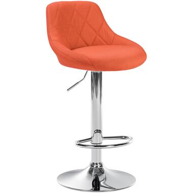 CLP Tabourets de bar Lazio Chrome Frame - Tissu - Orange product