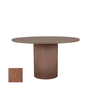 LABEL51 Table de salle à manger Oliva - Noyer - Chêne - 130 cm - Ronde product