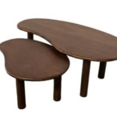 Livingfurn - Salontafel Nubi Brown Set of 2 - Mangohout product