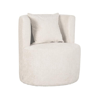 LABEL51 Fauteuil Evy - Naturel - Velours - 65 cm product