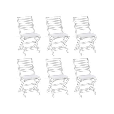 Lot de 6 coussins de chaise blancs 31 x 39 cm TOLVE product