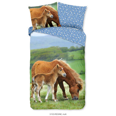 Good Morning Kinderdekbedovertrek "paarden" - Multi - (140x200/220 cm) - Katoen product